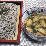 アサリの旨味たっぷりつゆでざる蕎麦☆